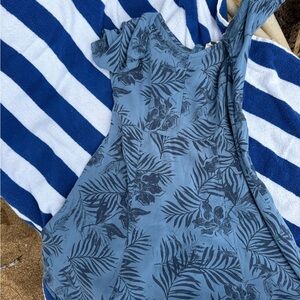 Roxy breathable and light Blue Floral Print Dress